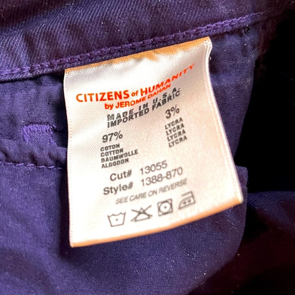 BNWOT CoH POISON (PURPLE) THOMPSON MEDIUM RISE CROPPED SKINNY JEANS - Picture 13 of 15